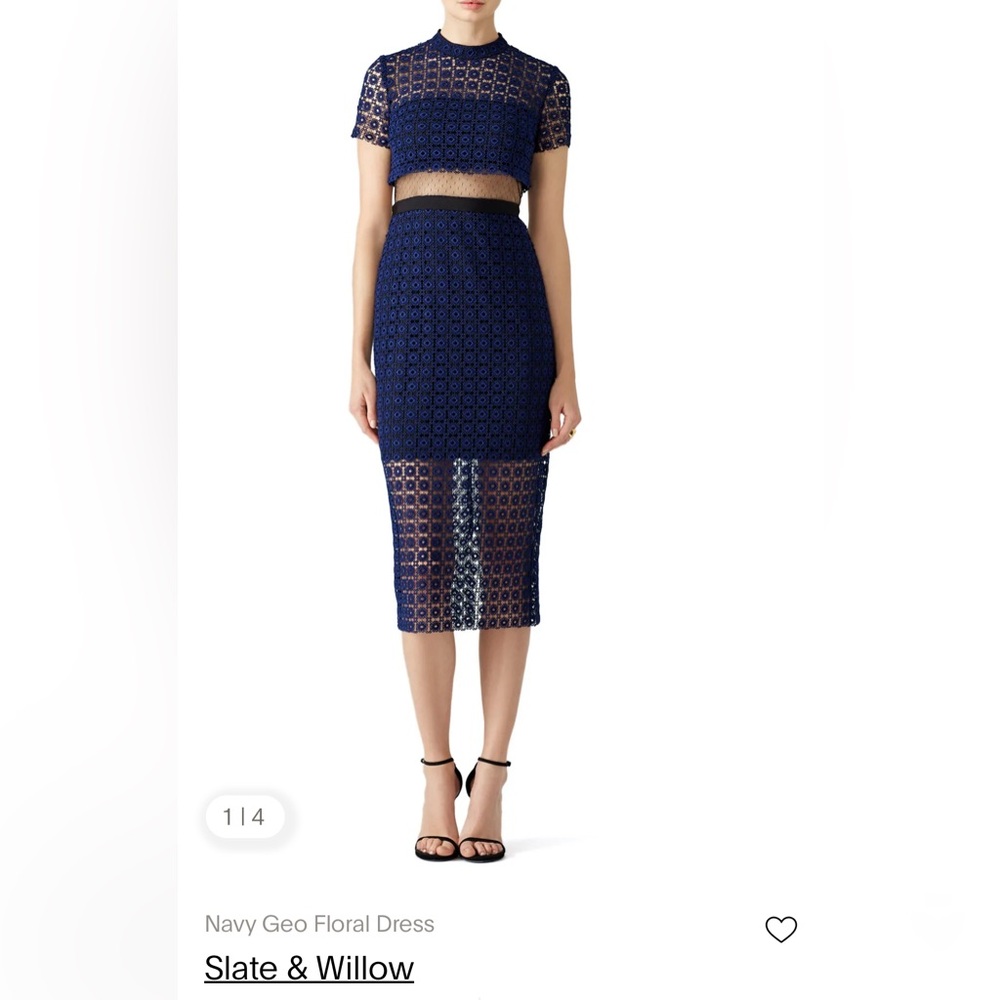 Elegant Blue Midi Pencil Skirt for Night Out
